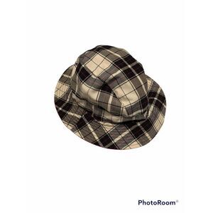 Red & Plaid Reversible Kids Hat Like New